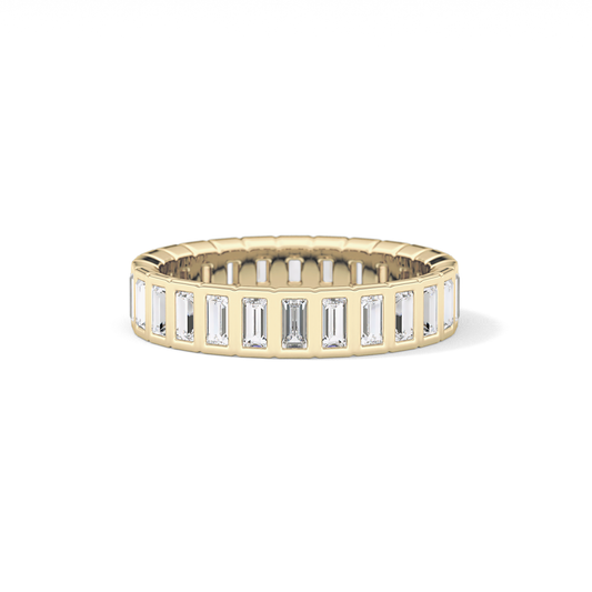 0.8 TCW Baguette Lab Grown Diamond Full Eternity Wedding Band