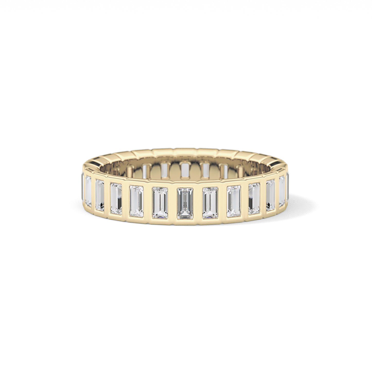 0.8 TCW Baguette Lab Grown Diamond Full Eternity Wedding Band