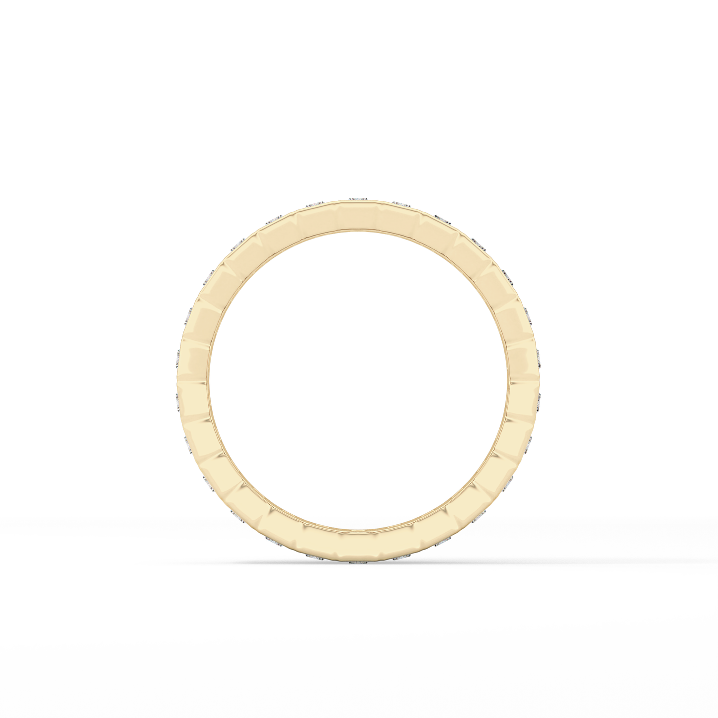 0.8 TCW Baguette Lab Grown Diamond Full Eternity Wedding Band