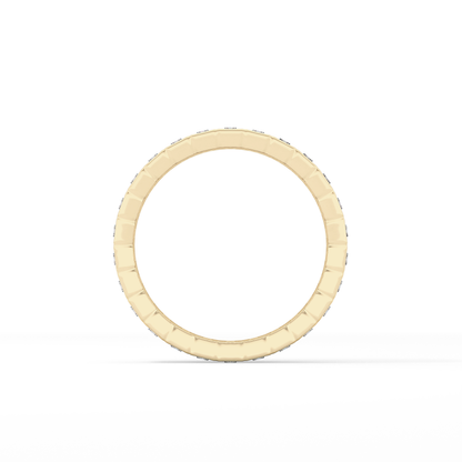 0.8 TCW Baguette Lab Grown Diamond Full Eternity Wedding Band