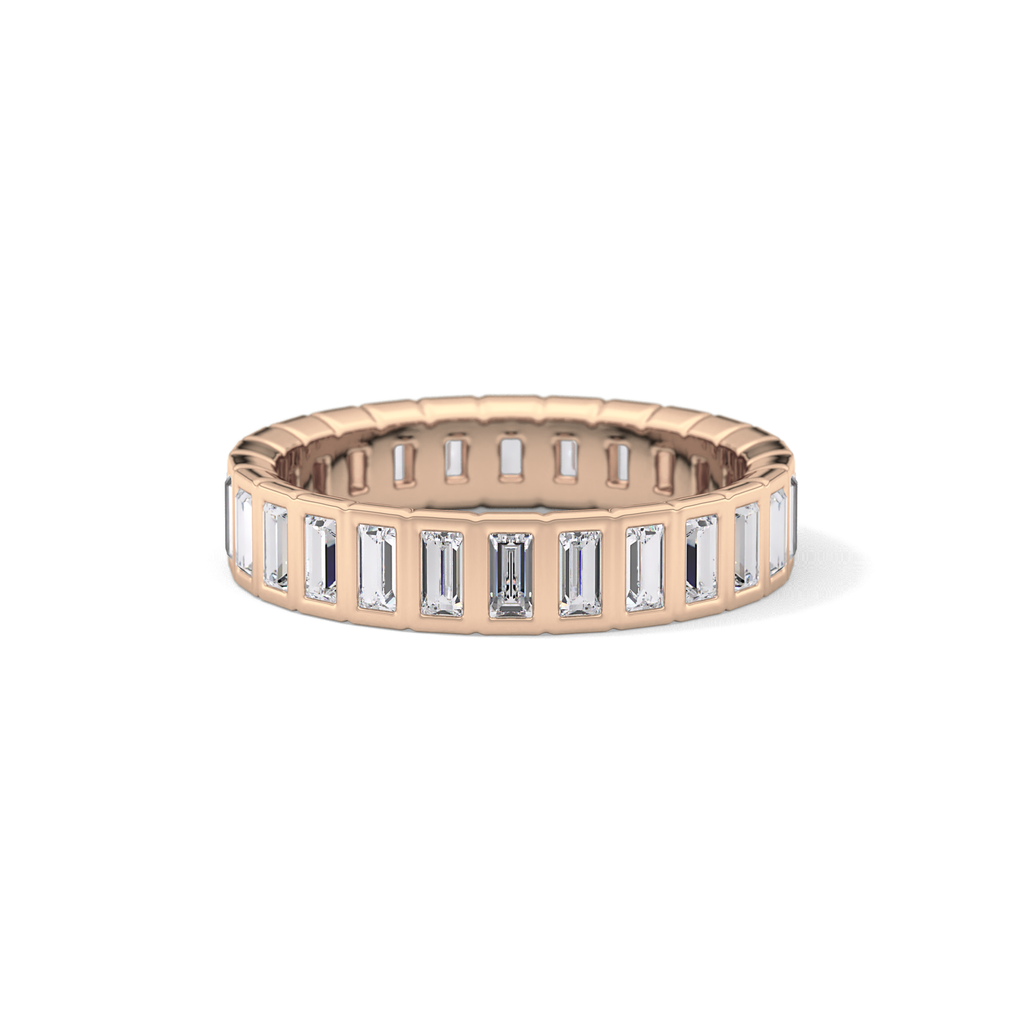0.8 TCW Baguette Lab Grown Diamond Full Eternity Wedding Band
