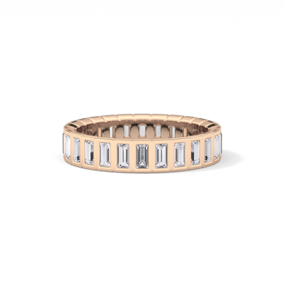 0.8 TCW Baguette Lab Grown Diamond Full Eternity Wedding Band