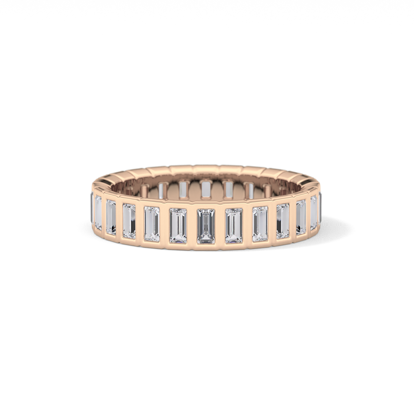 0.8 TCW Baguette Lab Grown Diamond Full Eternity Wedding Band