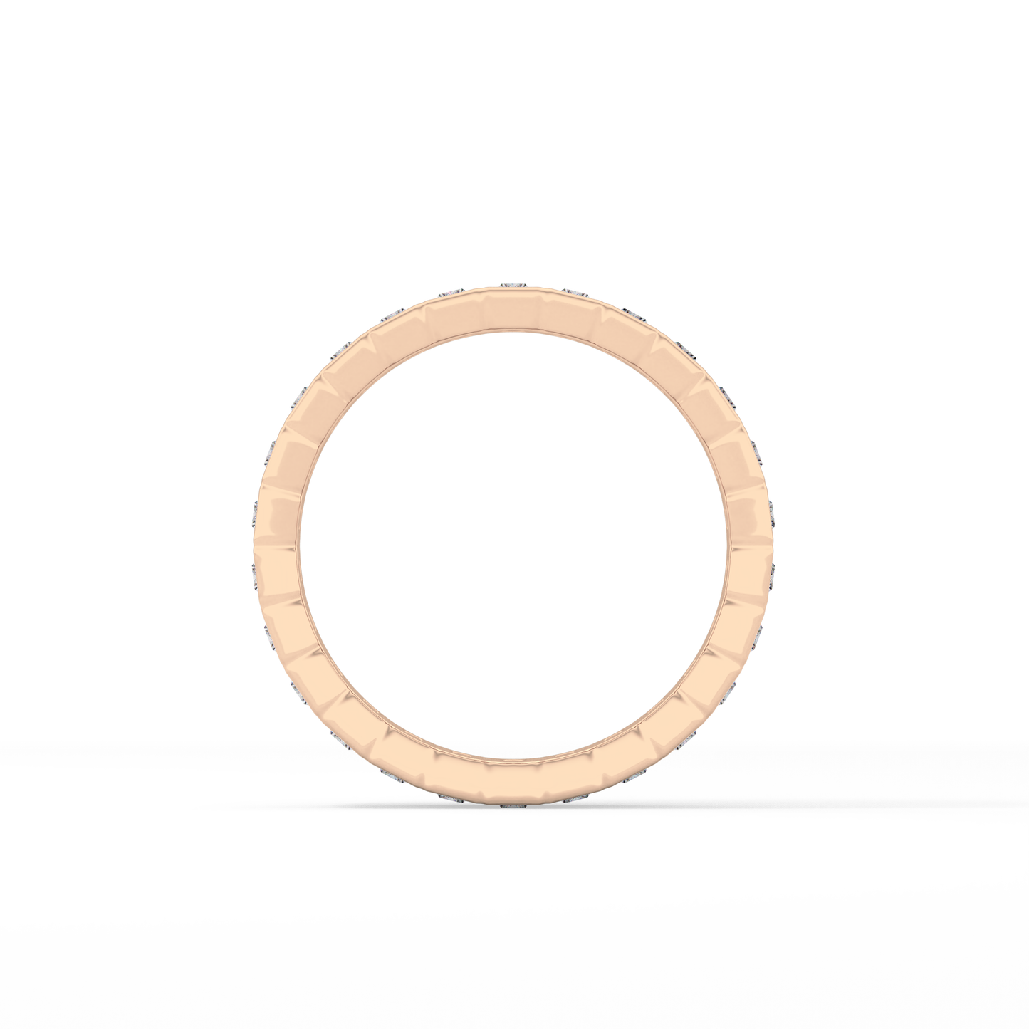 0.8 TCW Baguette Lab Grown Diamond Full Eternity Wedding Band