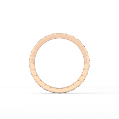 0.8 TCW Baguette Lab Grown Diamond Full Eternity Wedding Band