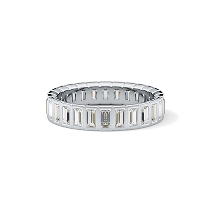 0.8 TCW Baguette Lab Grown Diamond Full Eternity Wedding Band