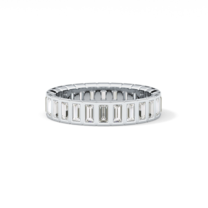 0.8 TCW Baguette Lab Grown Diamond Full Eternity Wedding Band