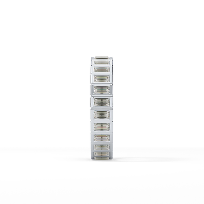 0.8 TCW Baguette Lab Grown Diamond Full Eternity Wedding Band