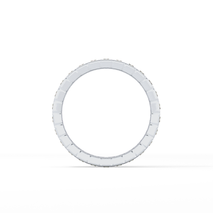 0.8 TCW Baguette Lab Grown Diamond Full Eternity Wedding Band