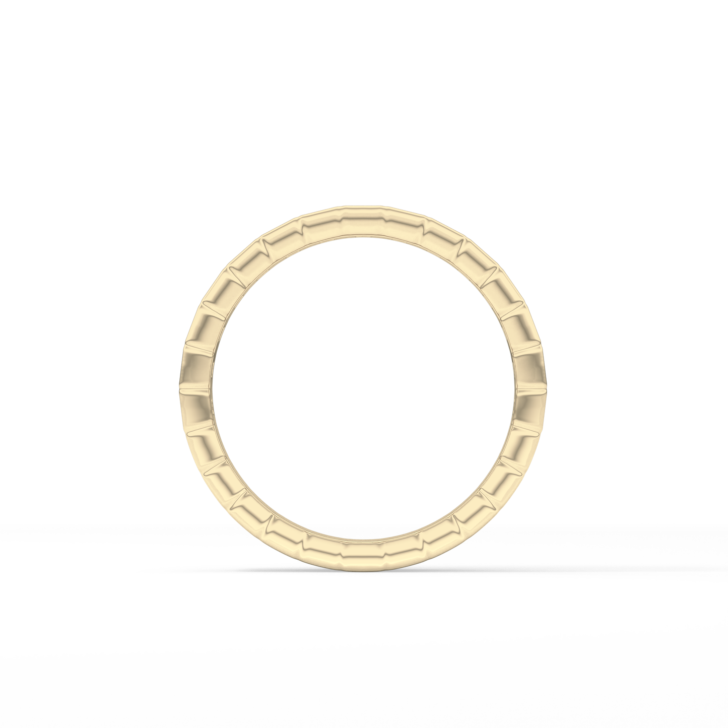 0.44 TCW Baguette Lab Grown Diamond Half Eternity Wedding Band