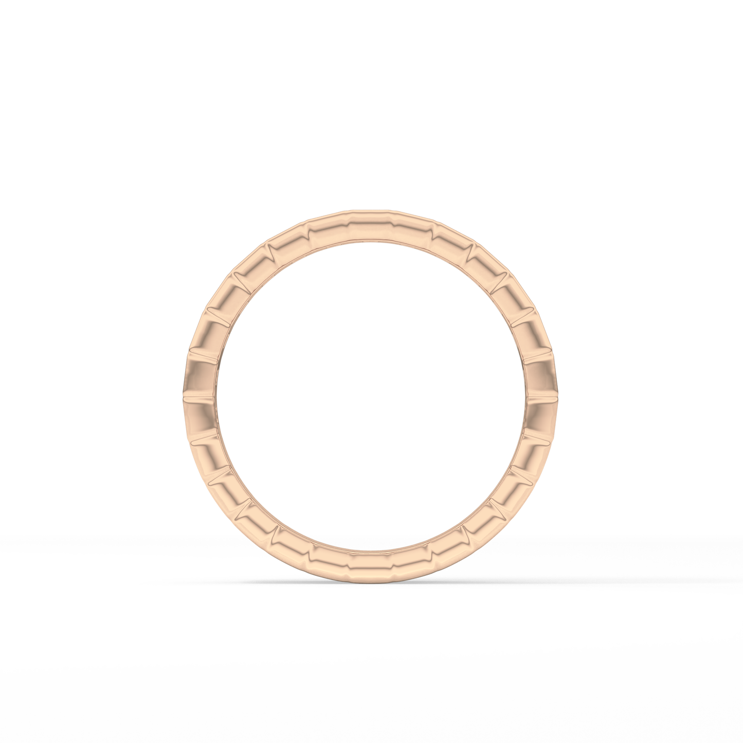 0.44 TCW Baguette Lab Grown Diamond Half Eternity Wedding Band