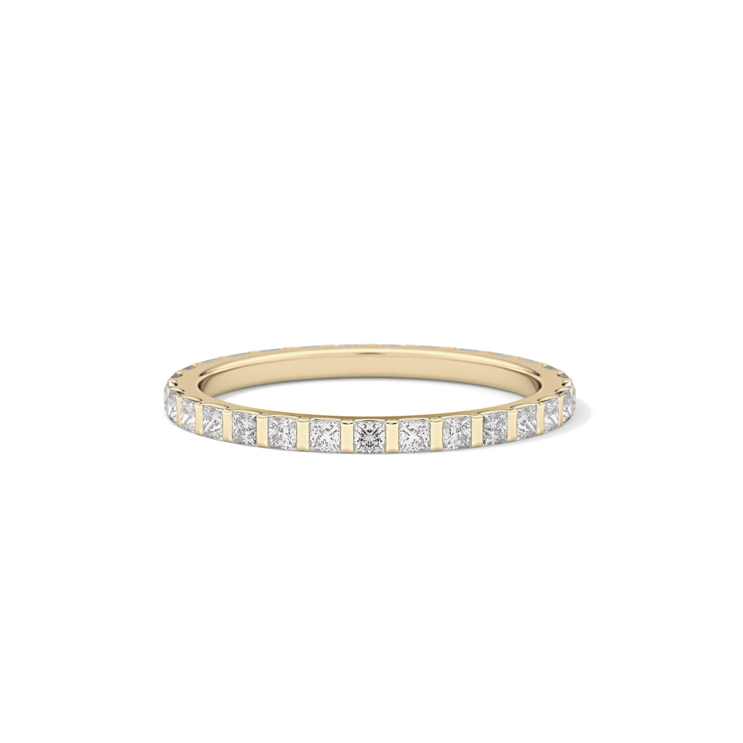 0.54 TCW Princess Lab Grown Diamond Full Eternity Wedding Band