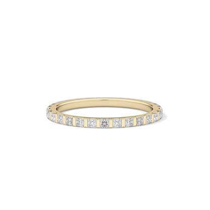 0.54 TCW Princess Lab Grown Diamond Full Eternity Wedding Band