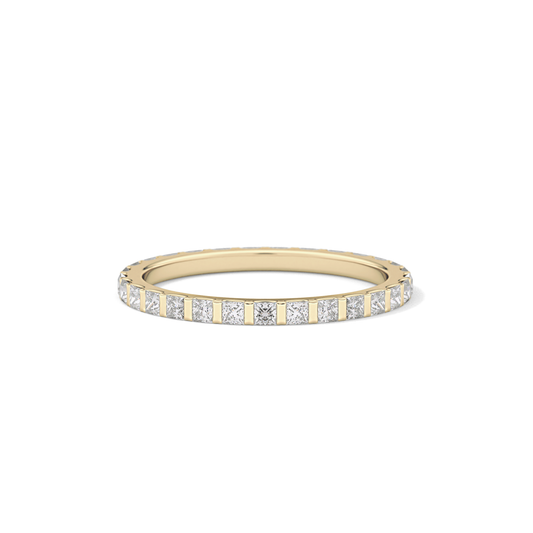 0.54 TCW Princess Lab Grown Diamond Full Eternity Wedding Band