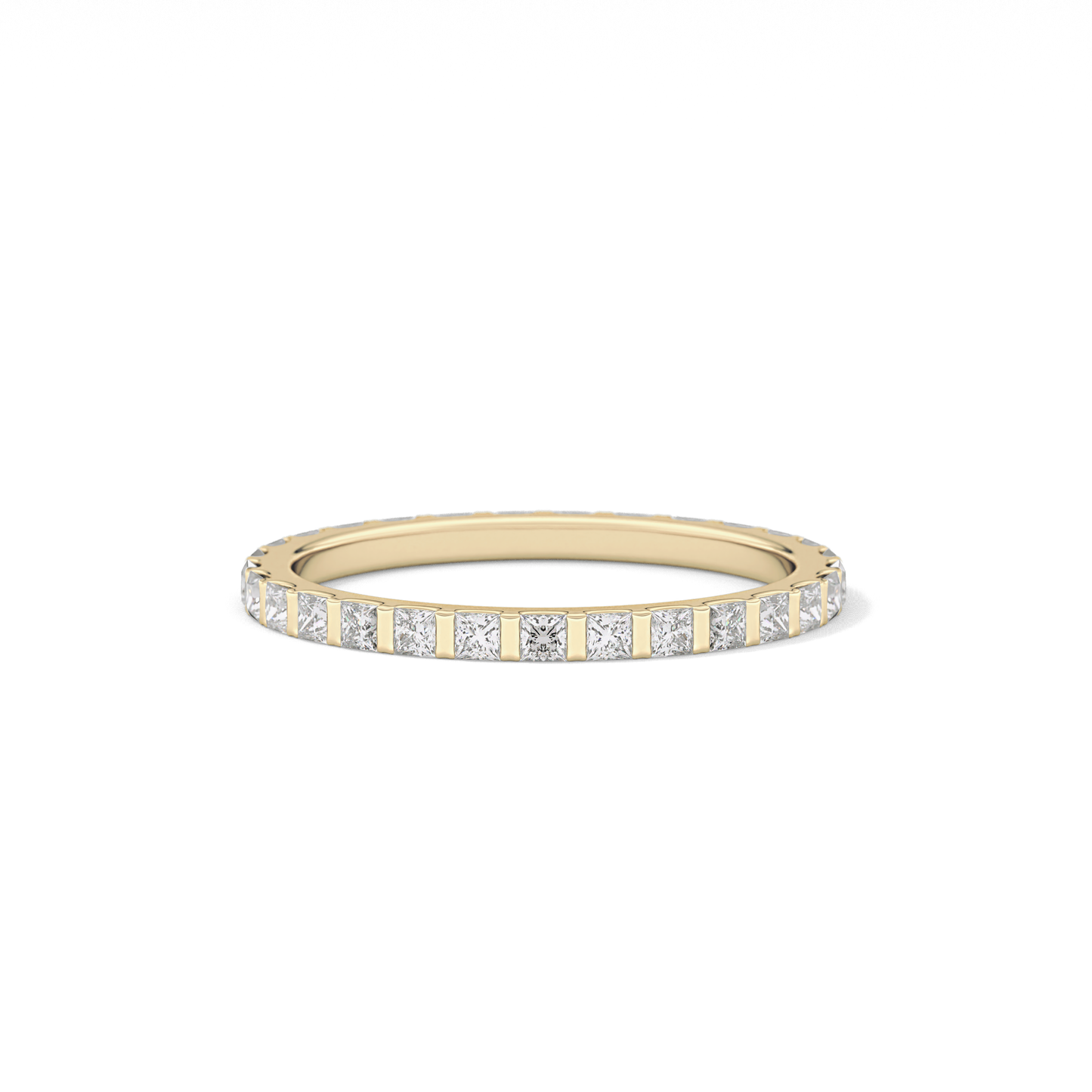 0.54 TCW Princess Lab Grown Diamond Full Eternity Wedding Band