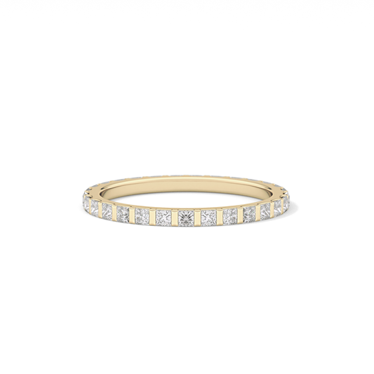 0.54 TCW Princess Lab Grown Diamond Full Eternity Wedding Band