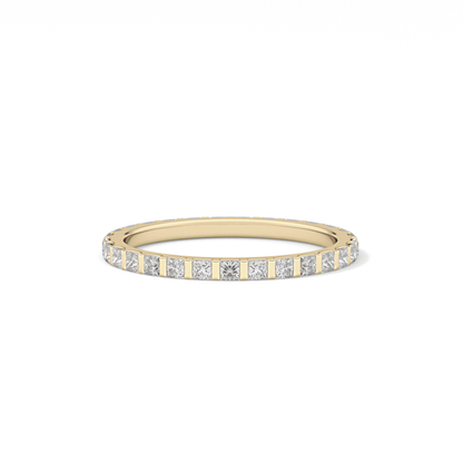 0.54 TCW Princess Lab Grown Diamond Full Eternity Wedding Band