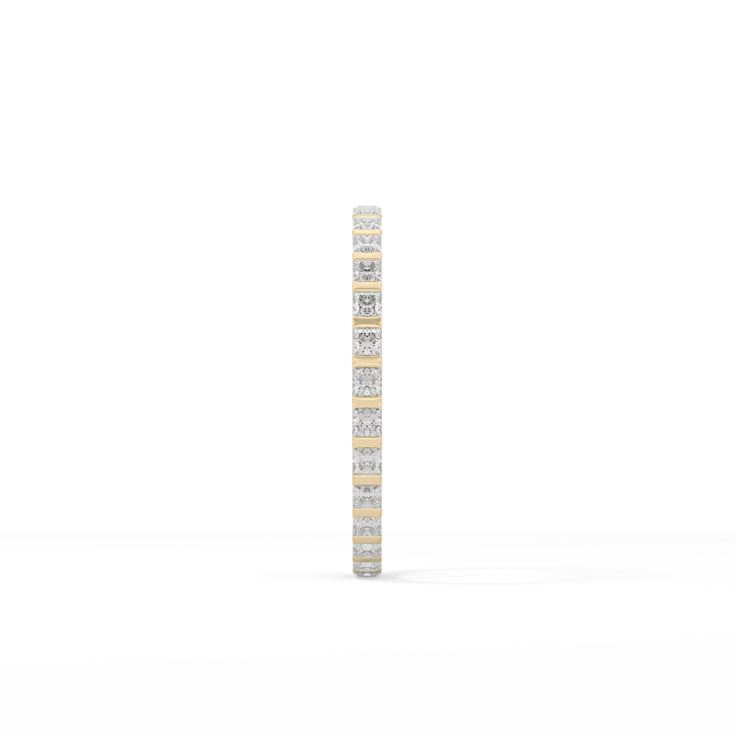 0.54 TCW Princess Lab Grown Diamond Full Eternity Wedding Band