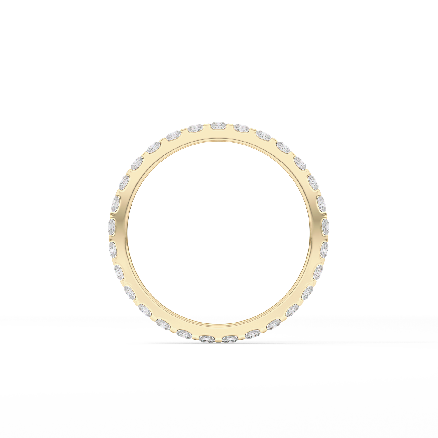 0.54 TCW Princess Lab Grown Diamond Full Eternity Wedding Band