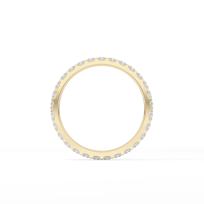 0.54 TCW Princess Lab Grown Diamond Full Eternity Wedding Band