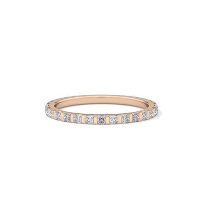 0.54 TCW Princess Lab Grown Diamond Full Eternity Wedding Band