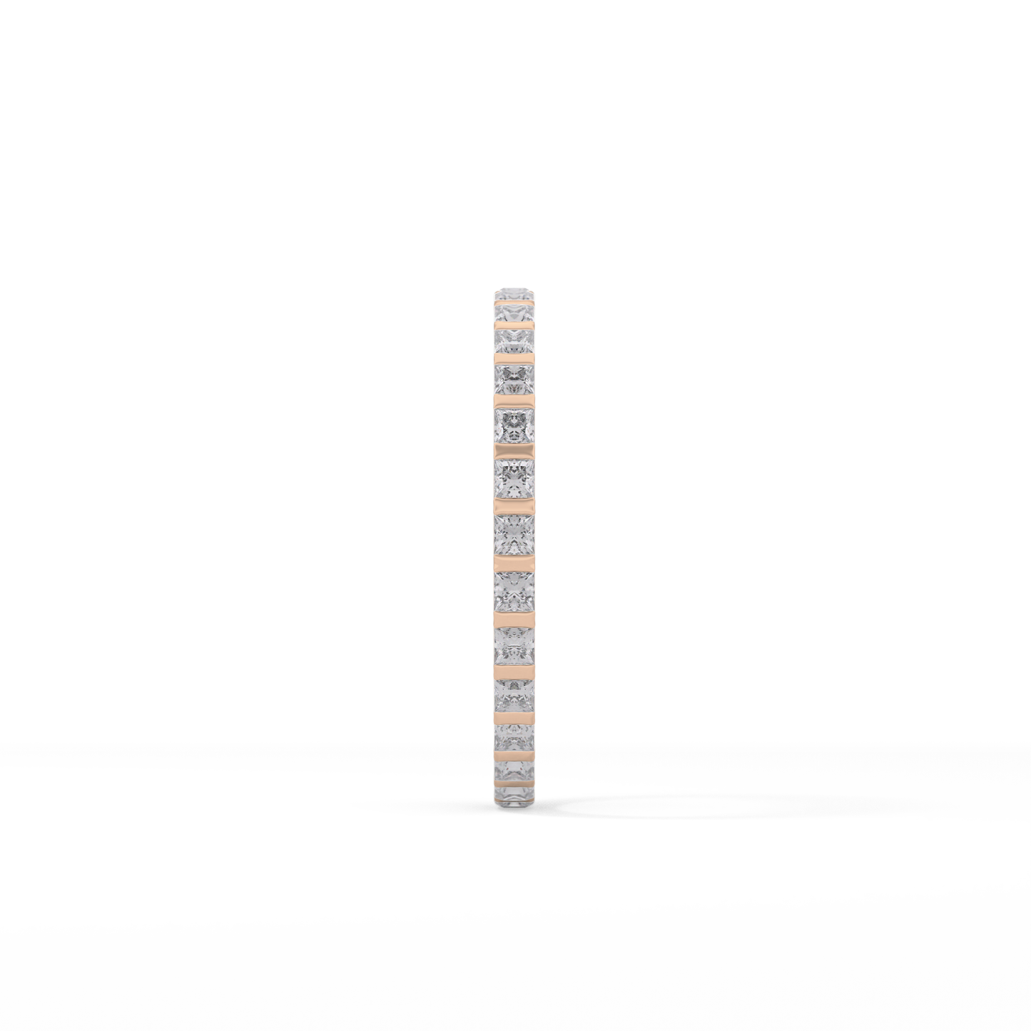 0.54 TCW Princess Lab Grown Diamond Full Eternity Wedding Band