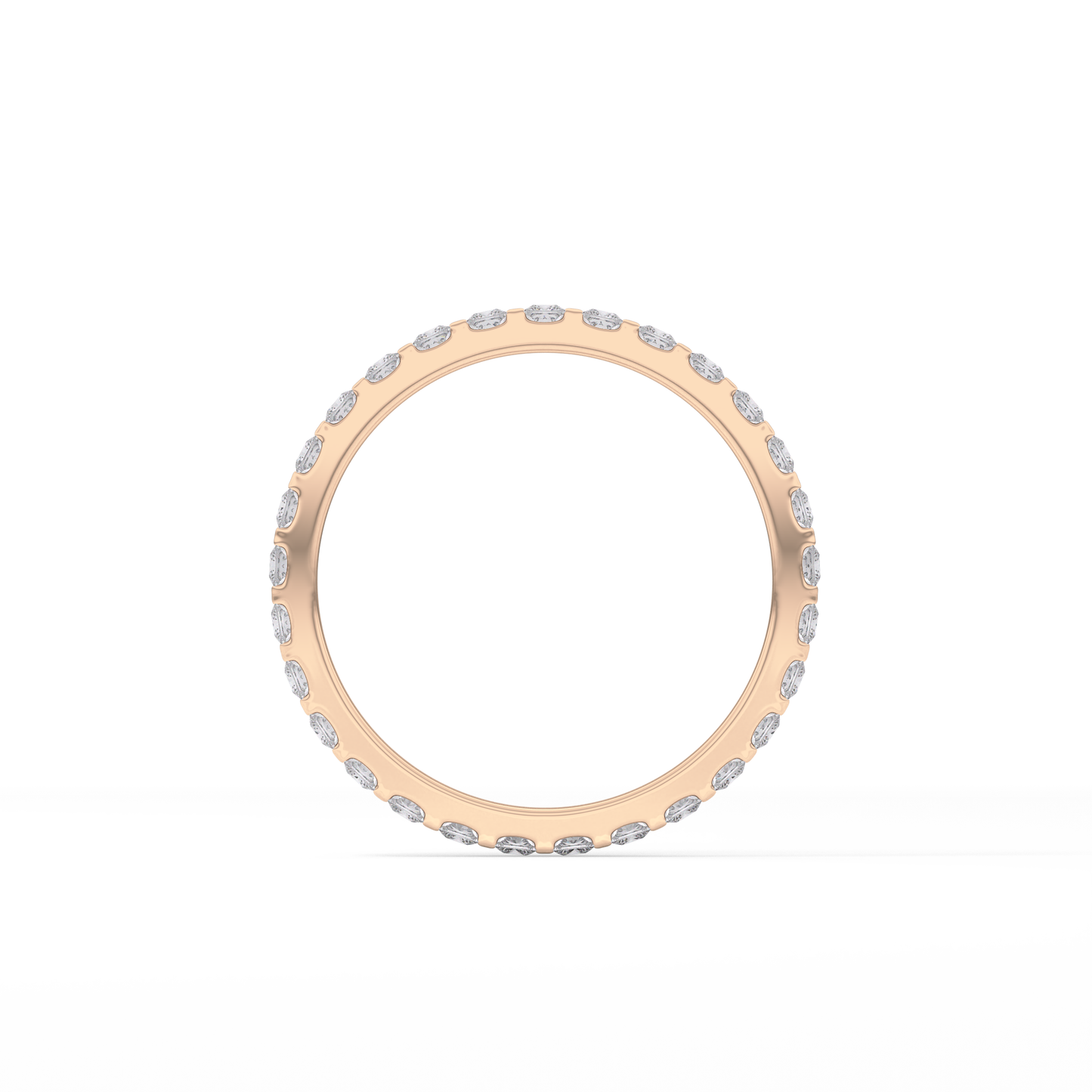 0.54 TCW Princess Lab Grown Diamond Full Eternity Wedding Band