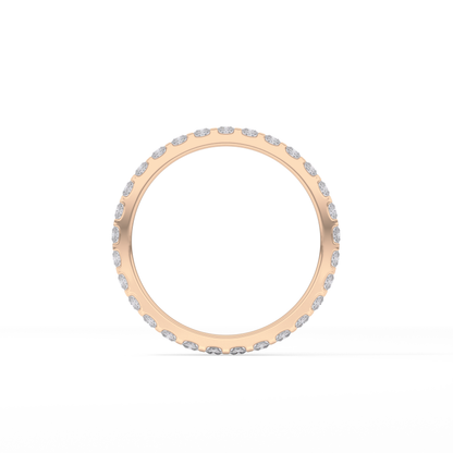 0.54 TCW Princess Lab Grown Diamond Full Eternity Wedding Band