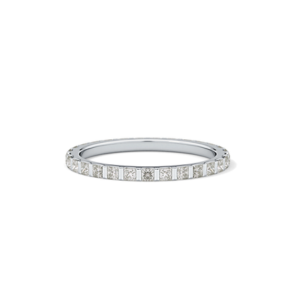 0.54 TCW Princess Lab Grown Diamond Full Eternity Wedding Band