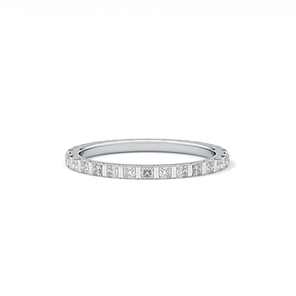 0.54 TCW Princess Lab Grown Diamond Full Eternity Wedding Band