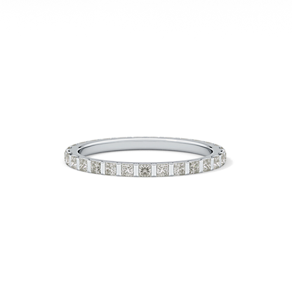 0.54 TCW Princess Lab Grown Diamond Full Eternity Wedding Band