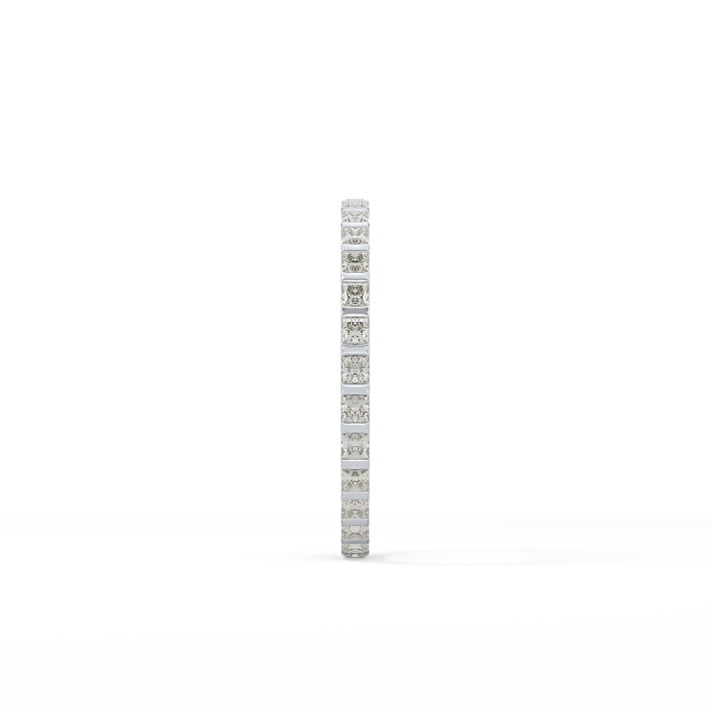 0.54 TCW Princess Lab Grown Diamond Full Eternity Wedding Band