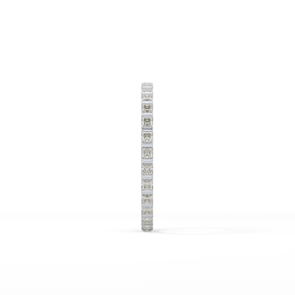 0.54 TCW Princess Lab Grown Diamond Full Eternity Wedding Band