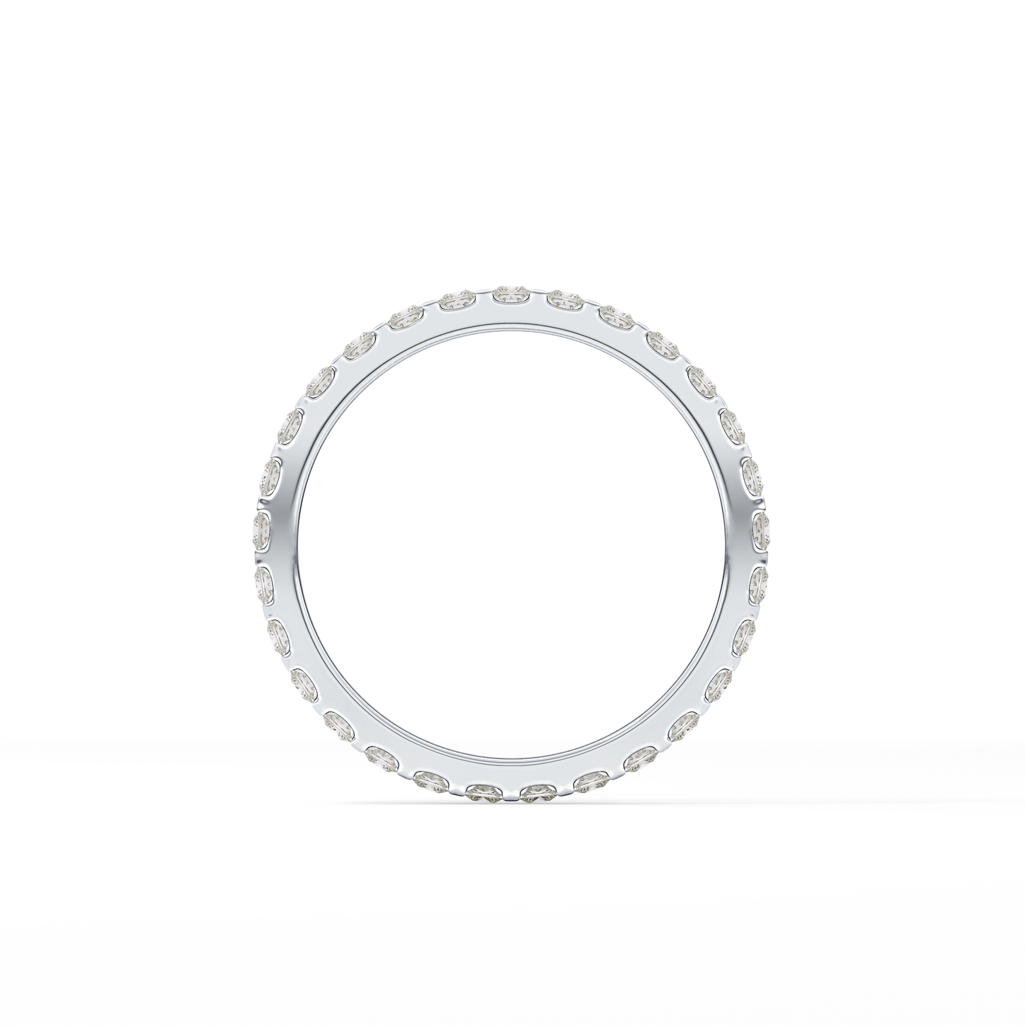 0.54 TCW Princess Lab Grown Diamond Full Eternity Wedding Band