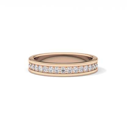 0.7 TCW Round Lab Grown Diamond Full Eternity Wedding Band