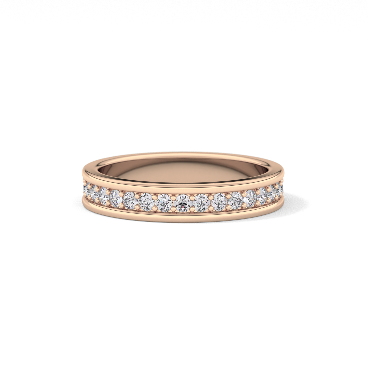 0.7 TCW Round Lab Grown Diamond Full Eternity Wedding Band