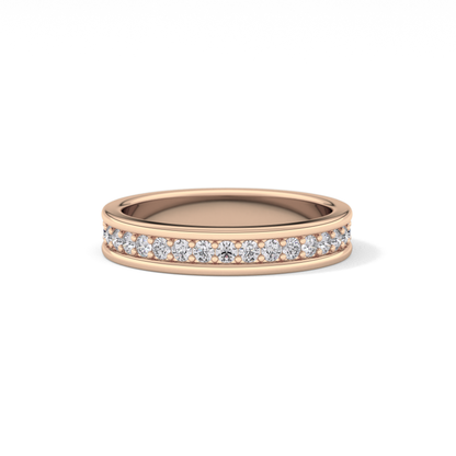0.7 TCW Round Lab Grown Diamond Full Eternity Wedding Band