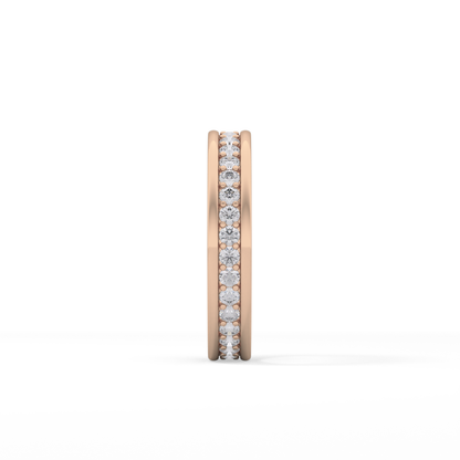 0.7 TCW Round Lab Grown Diamond Full Eternity Wedding Band