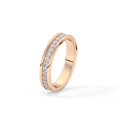 0.7 TCW Round Lab Grown Diamond Full Eternity Wedding Band