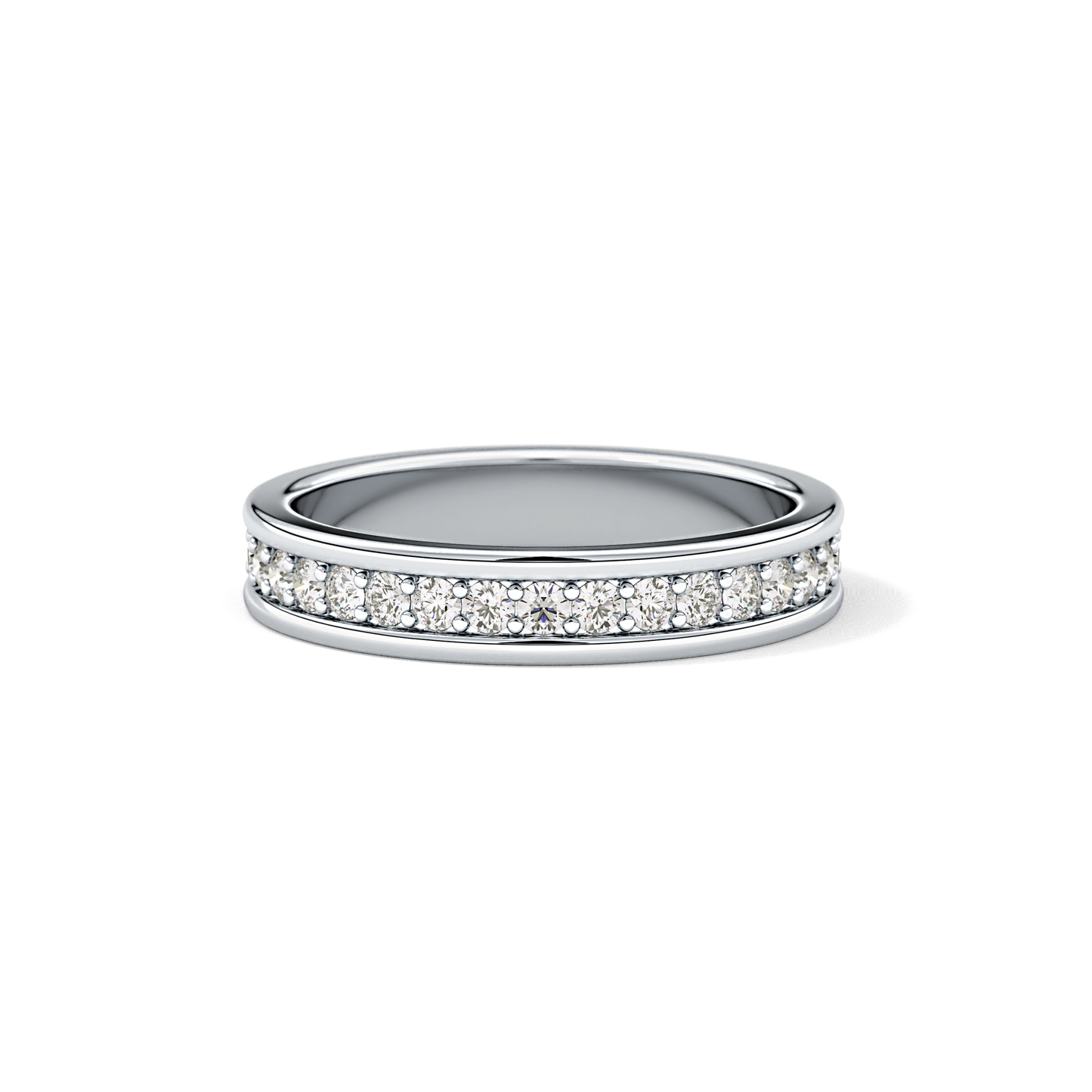 0.7 TCW Round Lab Grown Diamond Full Eternity Wedding Band