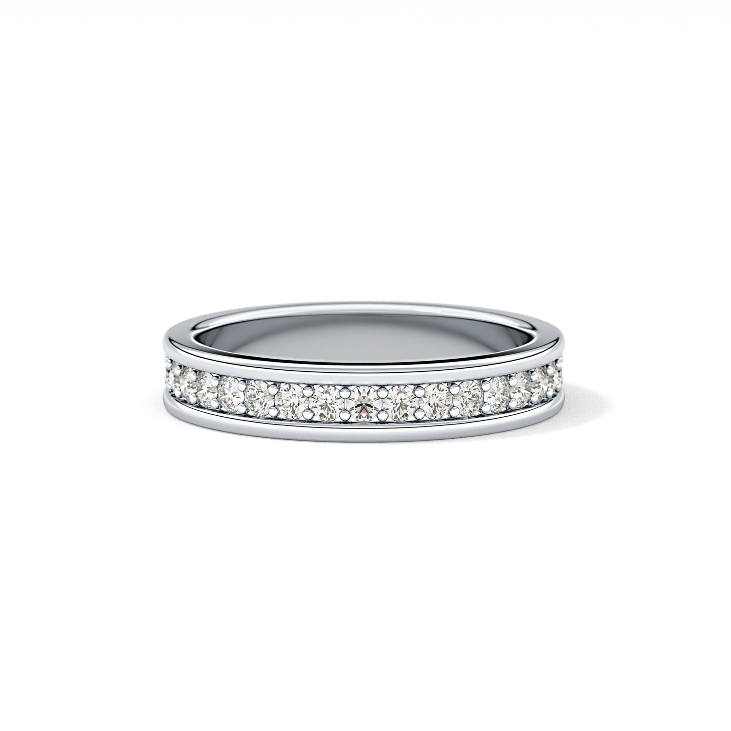 0.7 TCW Round Lab Grown Diamond Full Eternity Wedding Band