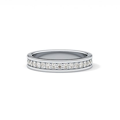 0.7 TCW Round Lab Grown Diamond Full Eternity Wedding Band