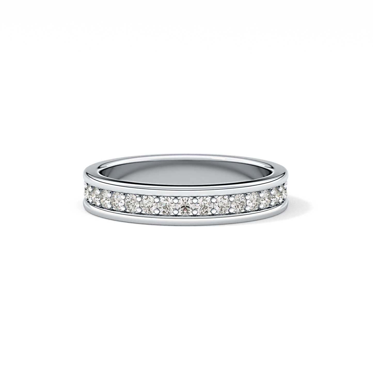 0.7 TCW Round Lab Grown Diamond Full Eternity Wedding Band