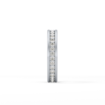 0.7 TCW Round Lab Grown Diamond Full Eternity Wedding Band