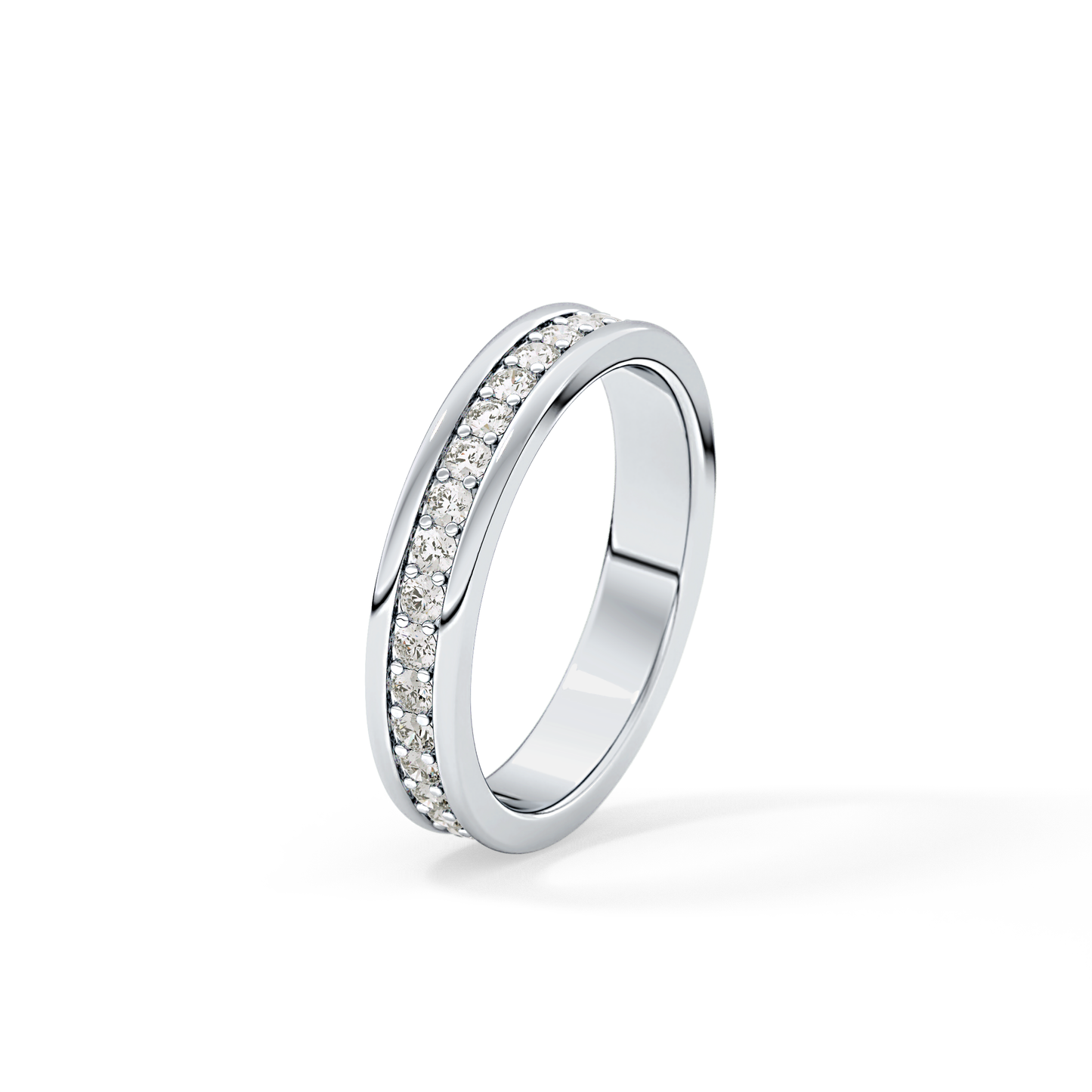 0.7 TCW Round Lab Grown Diamond Full Eternity Wedding Band