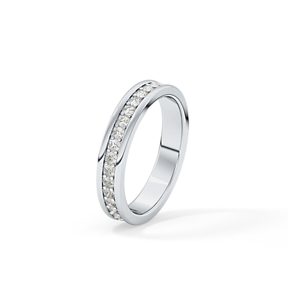0.7 TCW Round Lab Grown Diamond Full Eternity Wedding Band