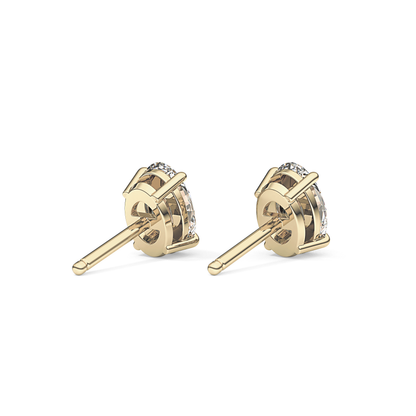 1 TCW Oval Lab Grown Diamond Stud Earrings