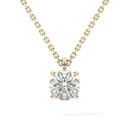 2 CT Round Lab-Grown Diamond Solitaire Necklace