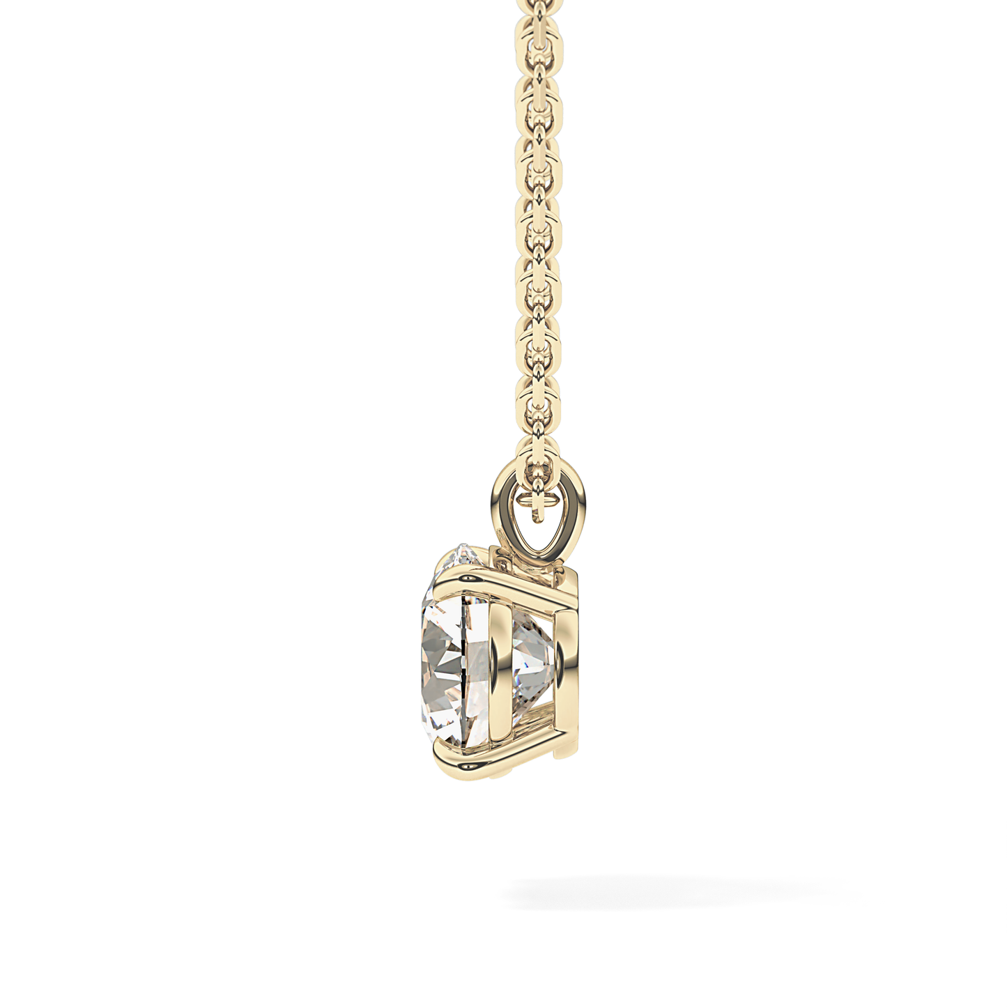 2 CT Round Lab-Grown Diamond Solitaire Necklace