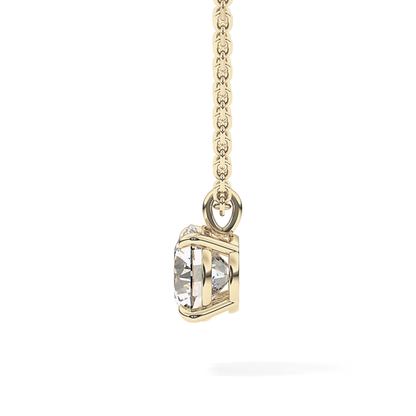 2 CT Round Lab-Grown Diamond Solitaire Necklace